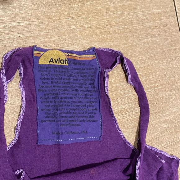 Women’s Aviator Nation Bolt Tank - purple - Picture 2 of 5